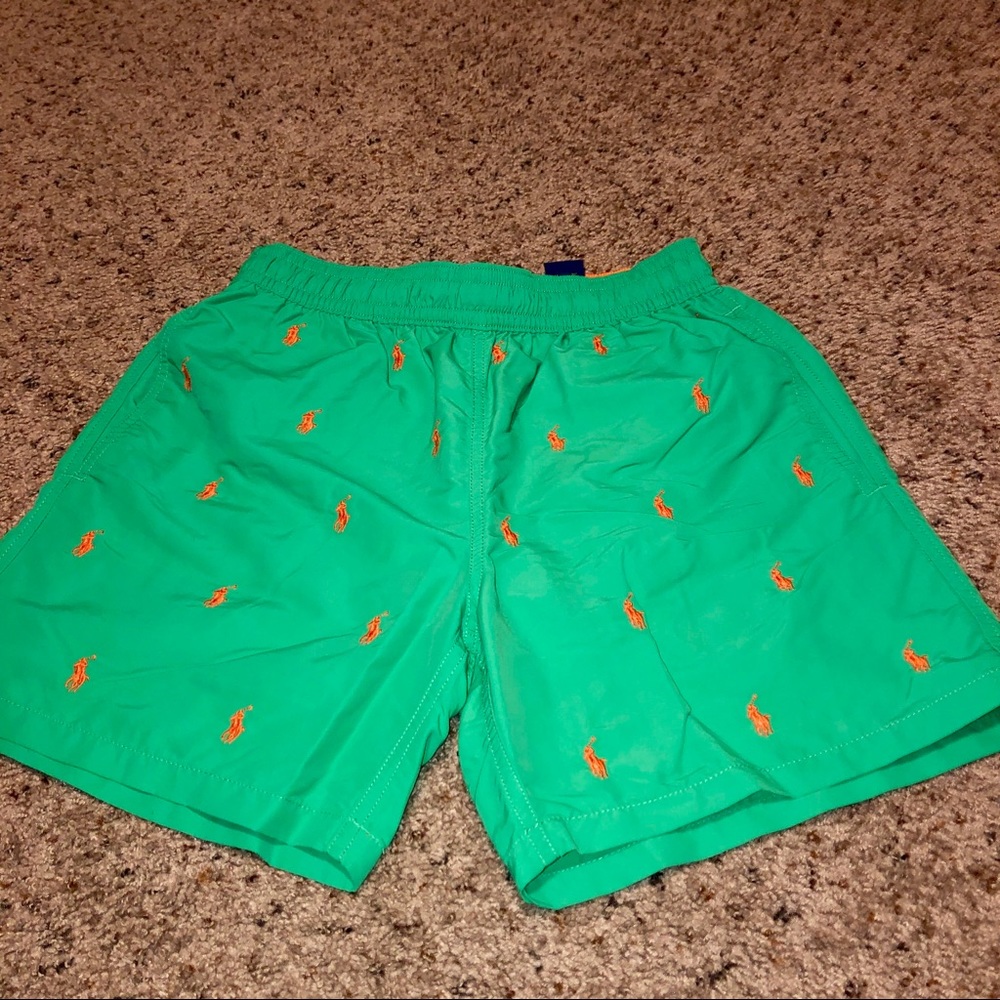 Polo Ralph Lauren swim trunks.